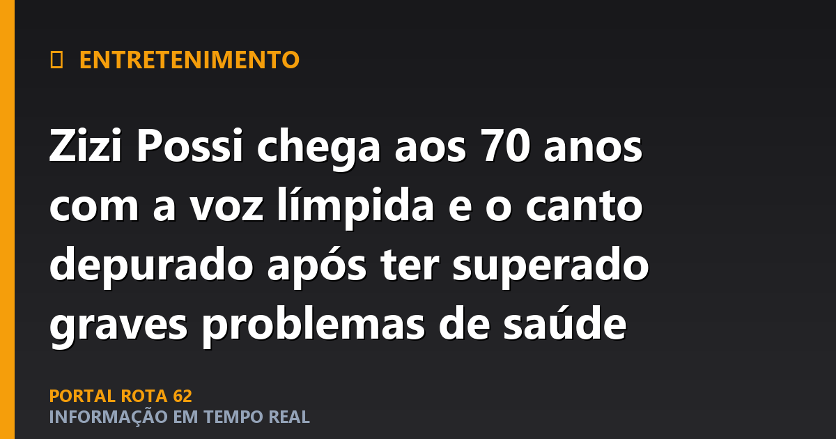 Zizi Possi chega aos 70 anos com a voz límpida e o canto depurado após ter superado graves problemas de saúde