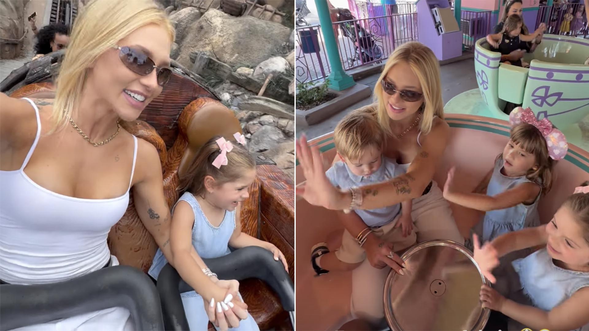 Virginia abre álbum de fotos da primeira vez dos filhos na Disney