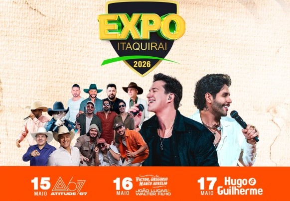 Começa brilha na Expo Itaquiraí 2026: show de Atitude 67, rodeio e transporte grátis marcam abertura do evento que promete virada no sertanejo