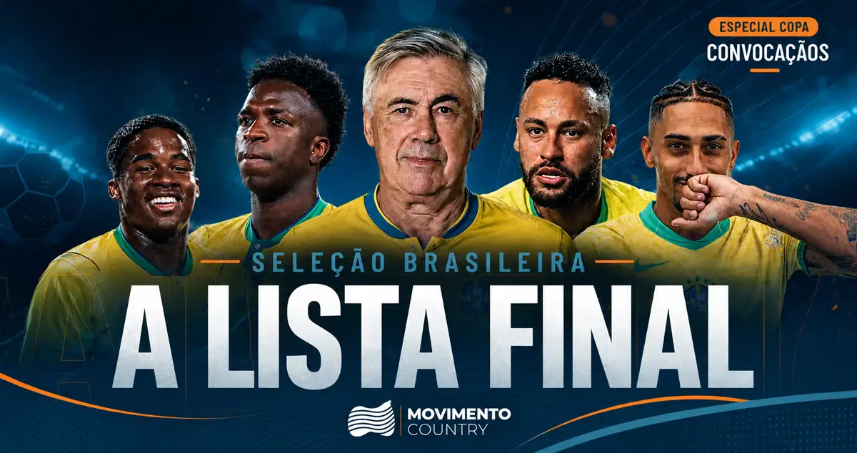 Seleção Brasileira na Rota de Ancelotti: Neymar pode brilhar em 2026? Convocação ao vivo hoje às 17h