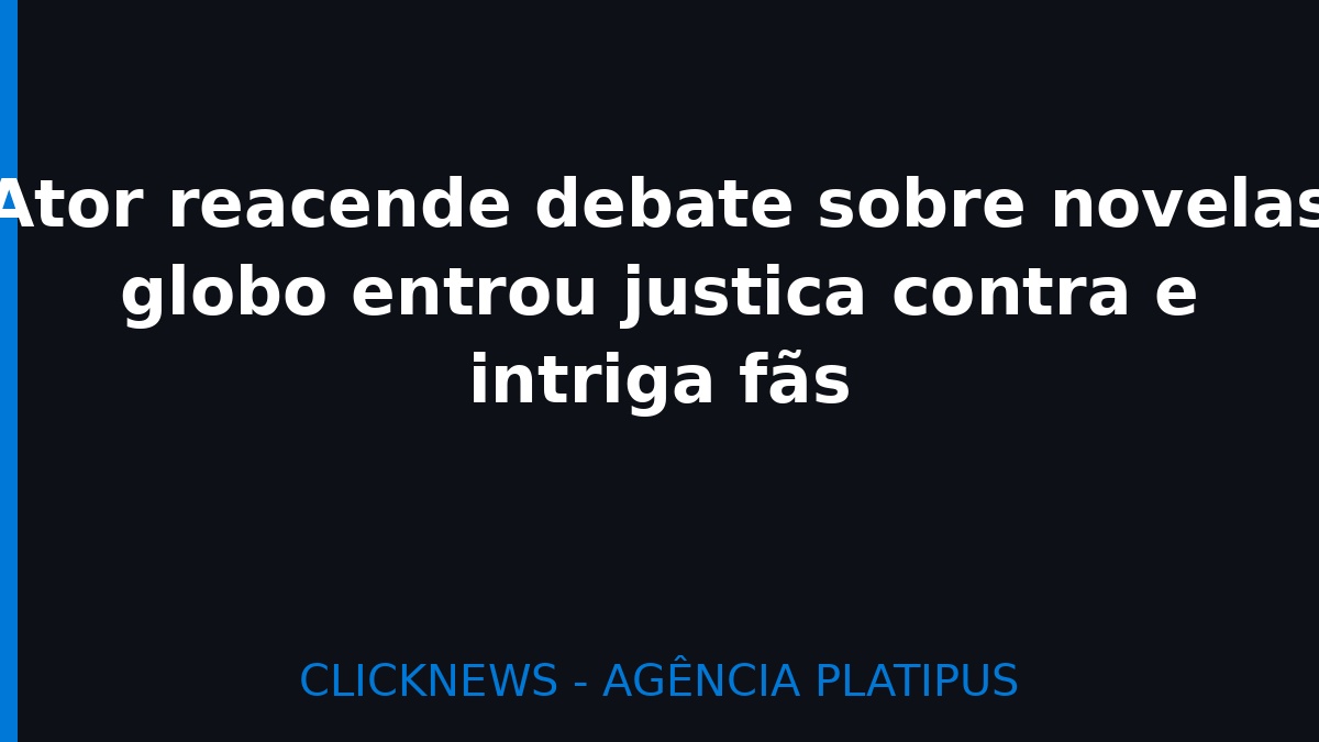 Ex-Globo entra na Justiça para proteger seu nome artístico contra cantor sertanejo