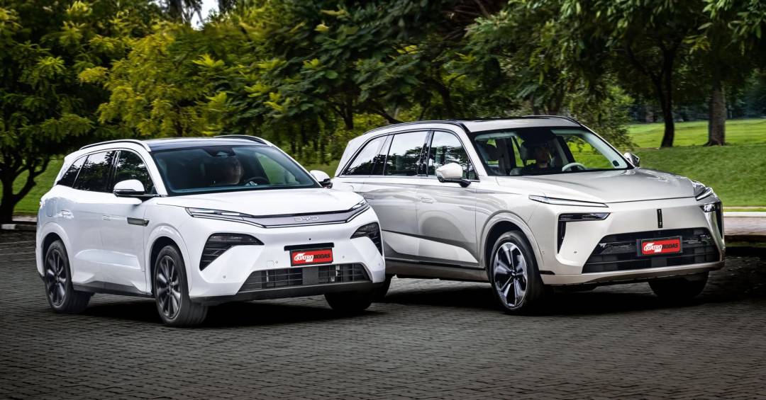 BYD Atto 8 vs. GWM Wey 07: Qual SUV híbrido chinês oferece mais luxo e tecnologia por R$ 400 mil?