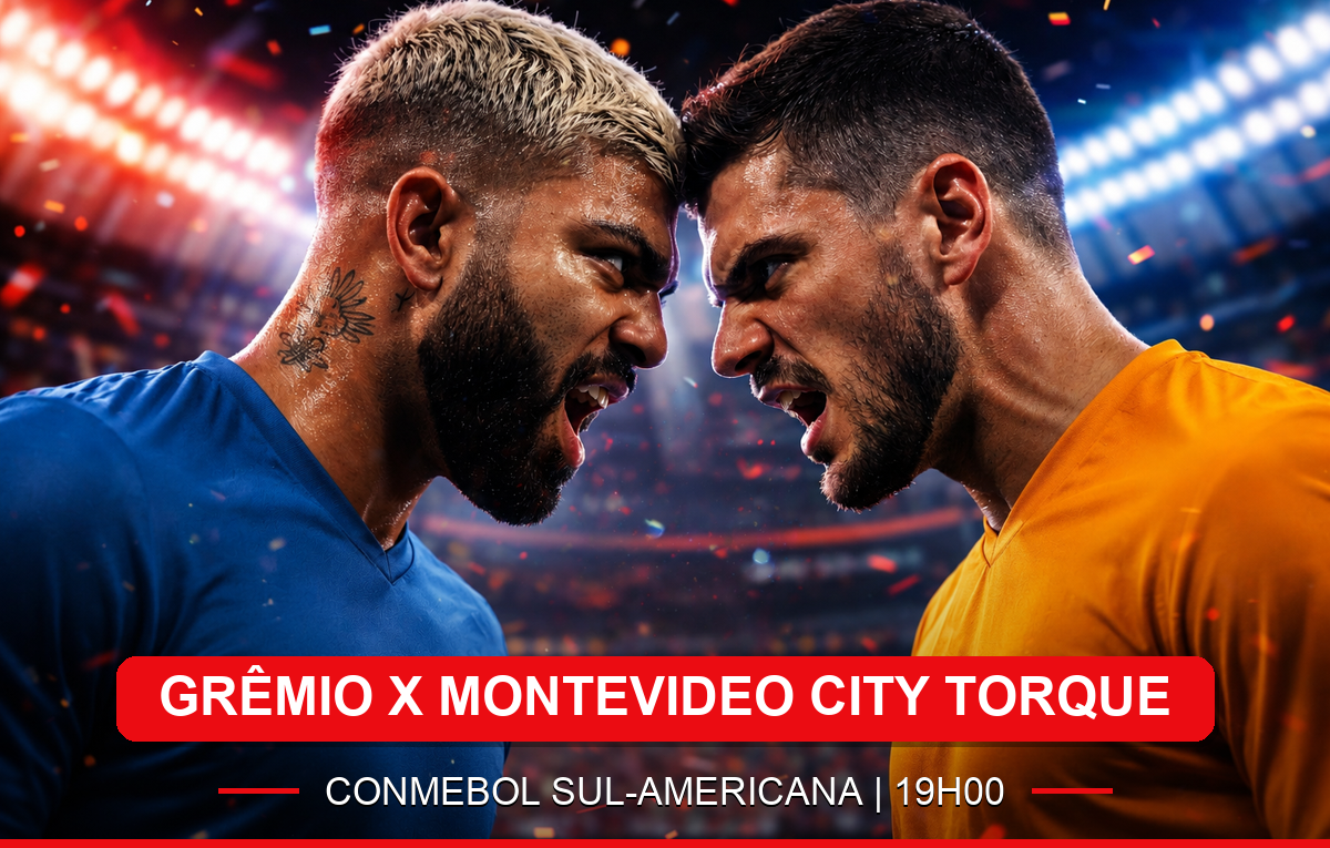 Grêmio enfrenta Montevideo City Torque às 19h desta terça-feira: horário, transmissão e escalações para não perder nada