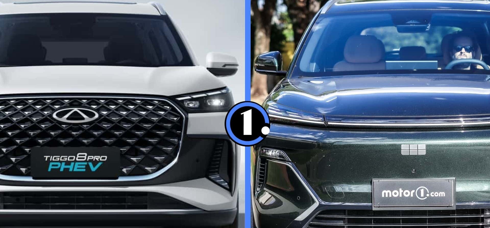 Chery Tiggo 8 PHEV vs Geely EX5 EM-i Ultra: quem leva a melhor na briga dos híbridos chineses?