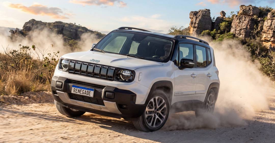 Jeep Renegade domina mercado de híbridos leves em maio e supera rivais da Fiat com tecnologia 48V