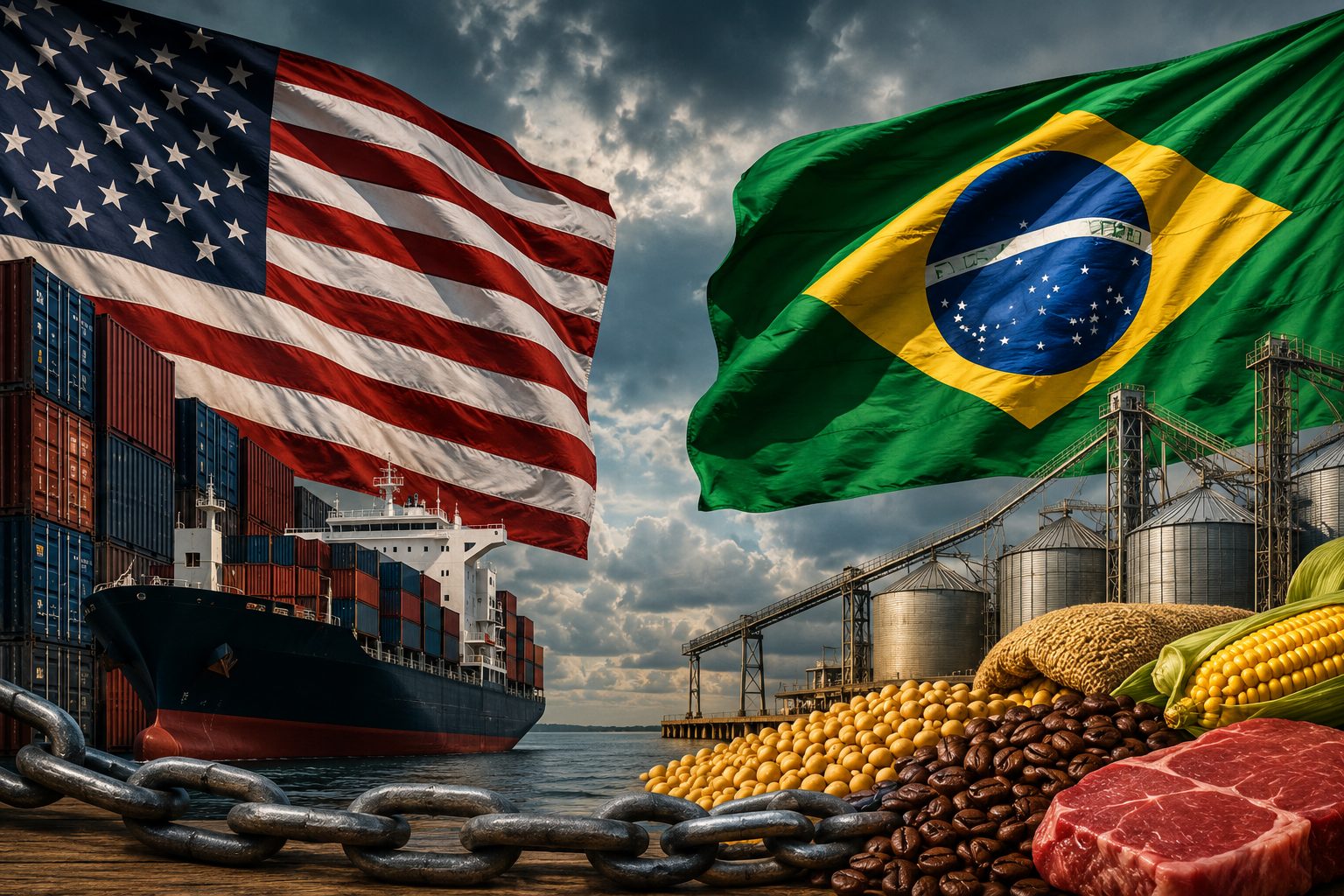 EUA ameaçam tarifa de 25% sobre produtos brasileiros: agronegócio em alerta máximo