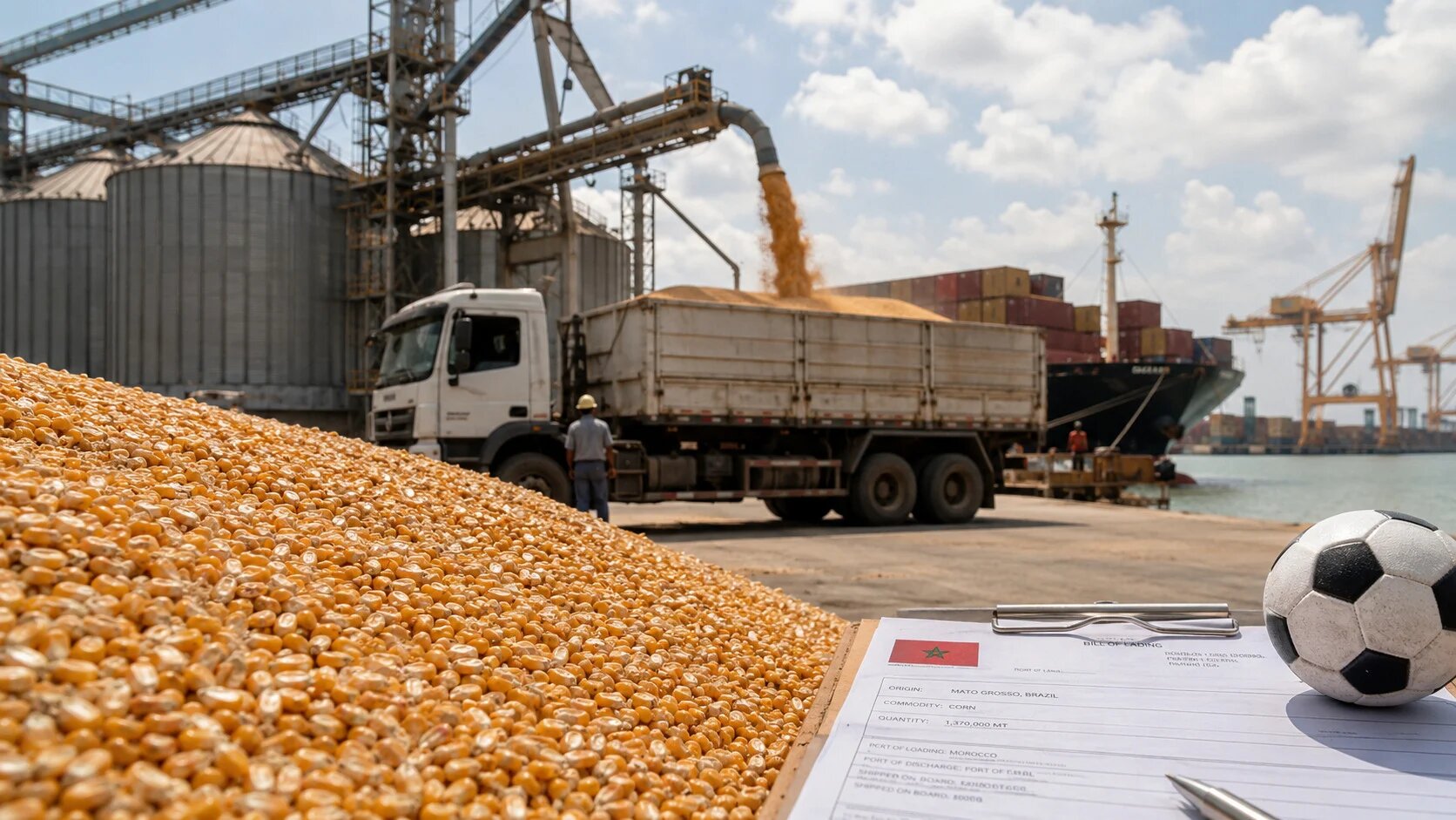 Milho de Mato Grosso abastece Marrocos antes da estreia do Brasil na Copa: 75% das exportações brasileiras do cereal vão para o adversário