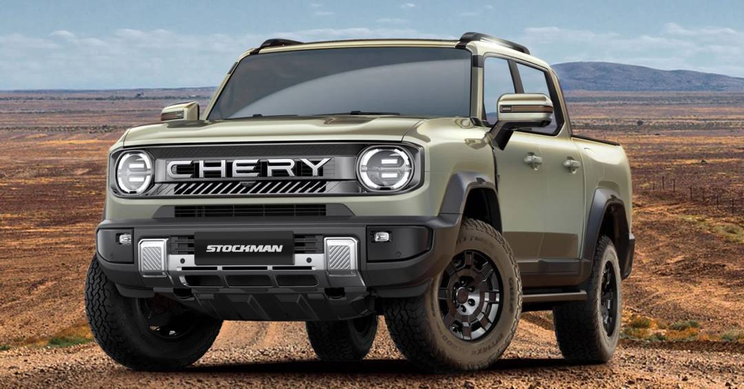 Chery revolucionará mercado com picape híbrida plug-in a diesel: Stockman chega com autonomia elétrica de 170 km