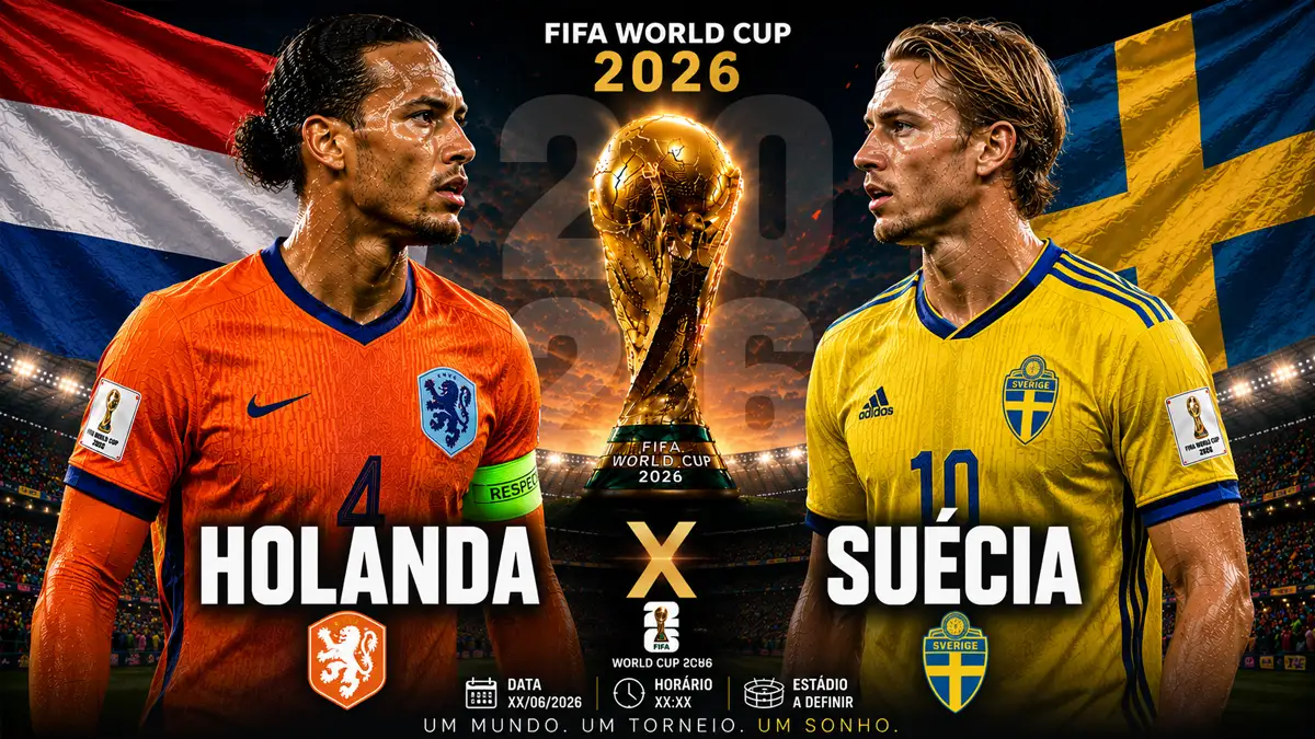 Holanda x Suécia se enfrentam hoje em Houston: onde assistir ao vivo na Copa do Mundo 2026