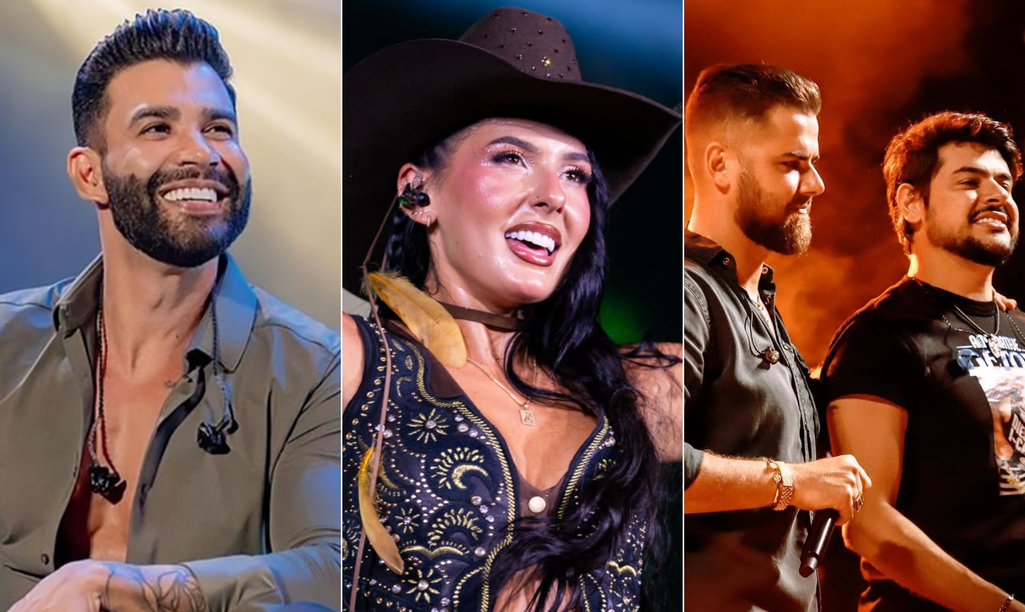 Gusttavo Lima, Ana Castela e Zé Neto levam milhões no São João da Bahia: quem são os reis dos cachês?