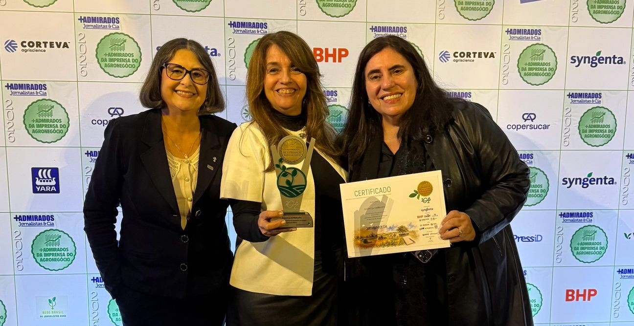 Agência Embrapa de Notícias consolida liderança no agro: tricampeonato no + Admirados da Imprensa