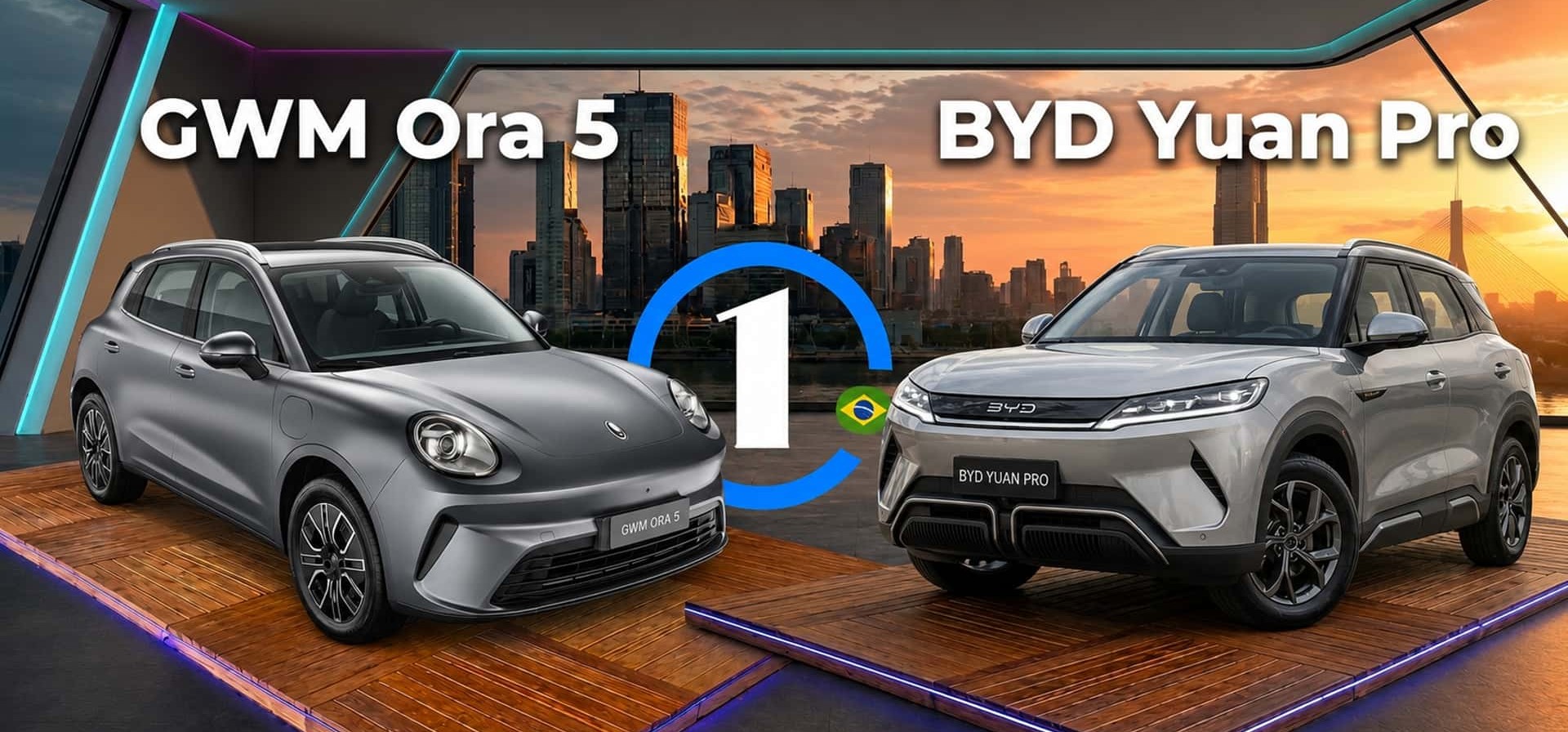 GWM Ora 5 vs BYD Yuan Pro: Qual SUV elétrico chinês vale mais a pena em 2026?