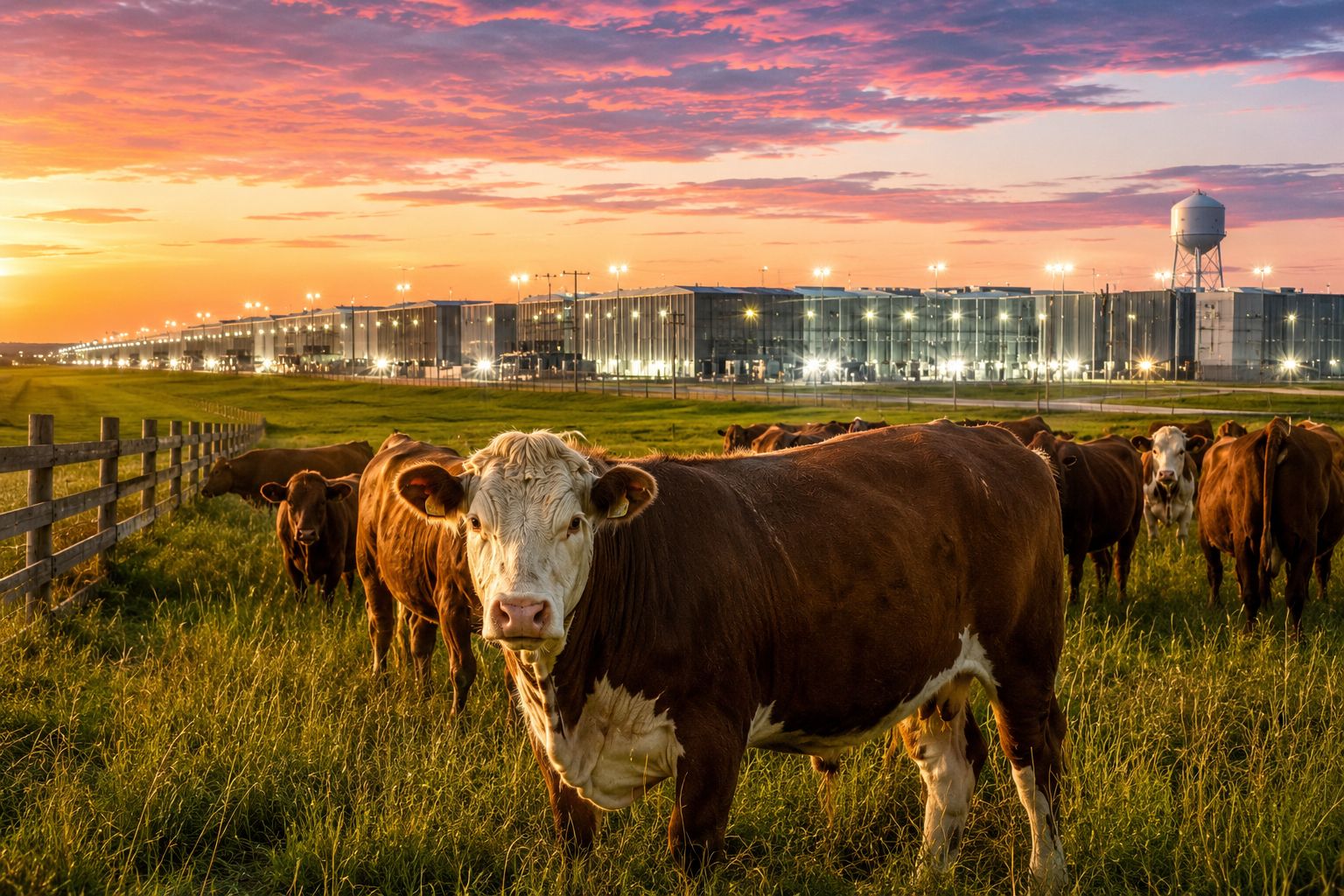Texas em alerta: luzes de data centers de IA ameaçam rotina de pecuaristas e transformam noite em ‘dia artificial’