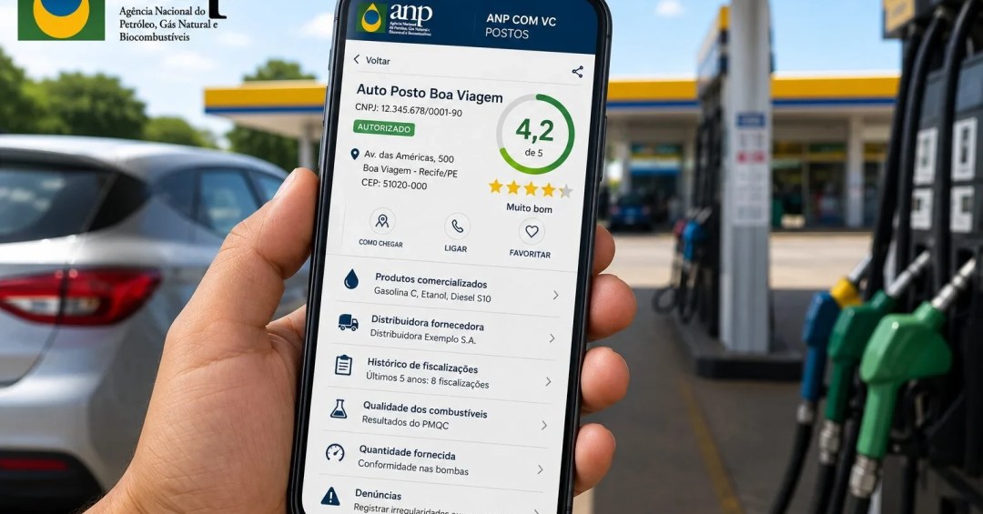 ANP lança aplicativo para combater fraudes em postos de combustível com notas de 0 a 5