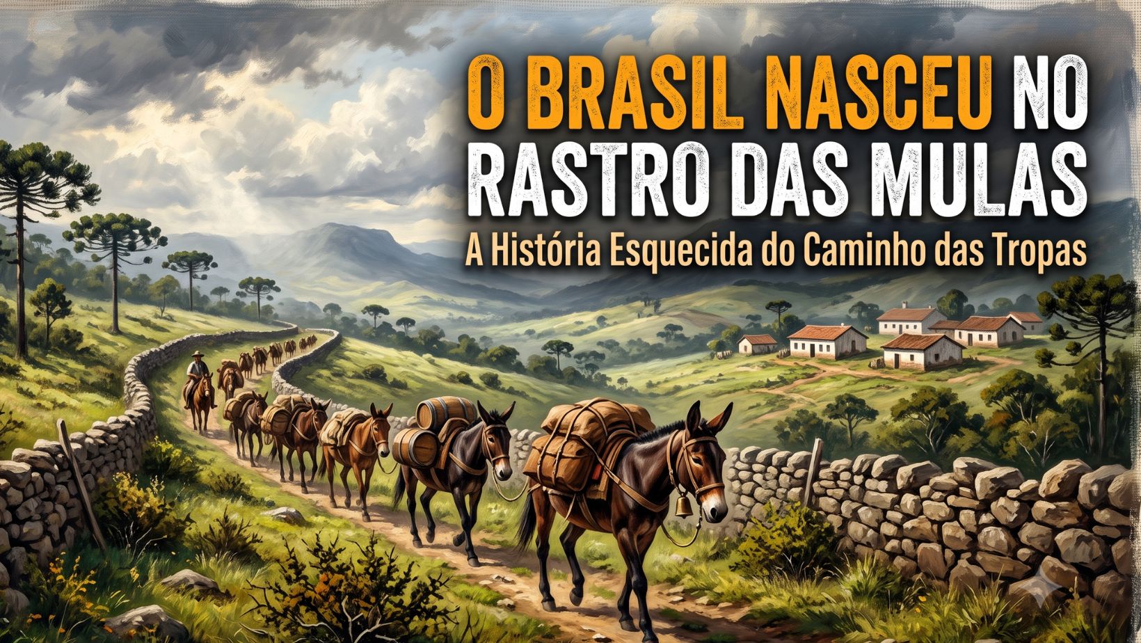 O Caminho das Tropas: como mulas moldaram a geografia e a economia do Brasil colonial