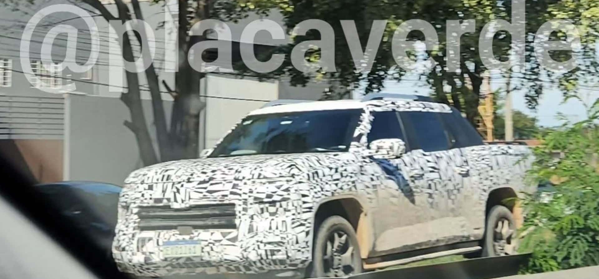Nova VW Amarok 2027: detalhes do disfarce chinês e mudanças na dianteira