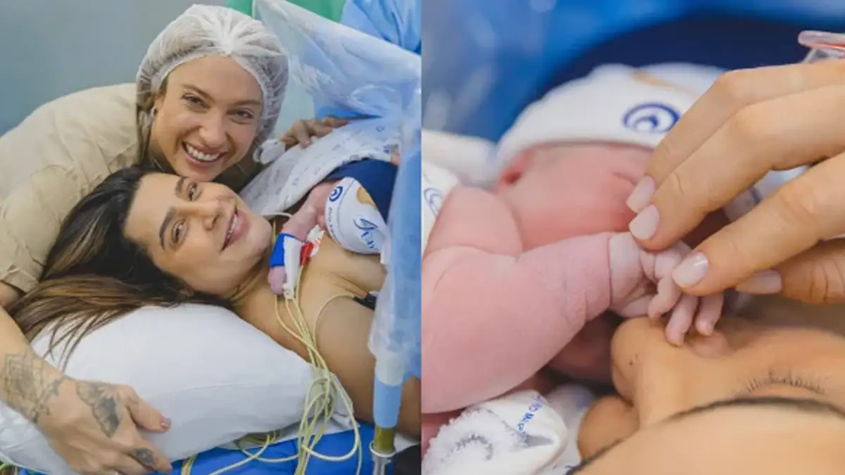 Lauana Prado emociona ao compartilhar vídeo do nascimento de Dom: ‘Um sonho lindo’